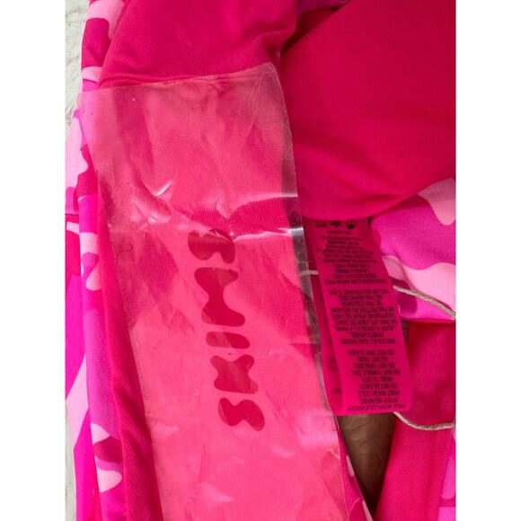 NWT SKIMS Women's Pink Camo Signature Swim Mid Waist Bottom Size Small - Picture 7 of 8